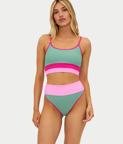 Sage Bloom Colorblock |#| Sage Bloom Colorblock