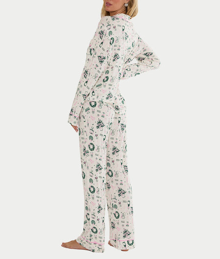 Livy & Connie Putting On The Glitz Modal Knit Pajama Set