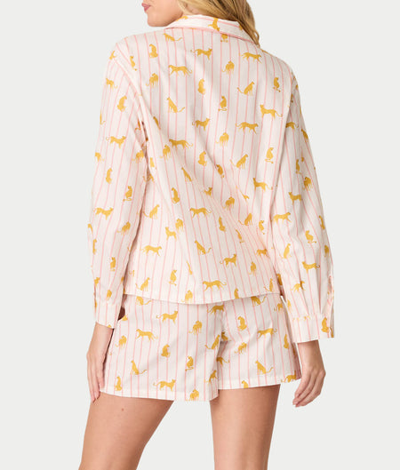 Afterparty Poplin Woven Pajama Set