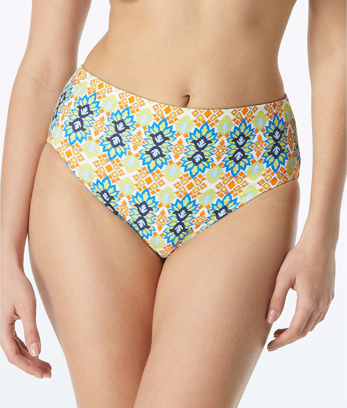 Grecian Tile Verso HighWaist Reversible Bikini Bottom Top Deal Steal