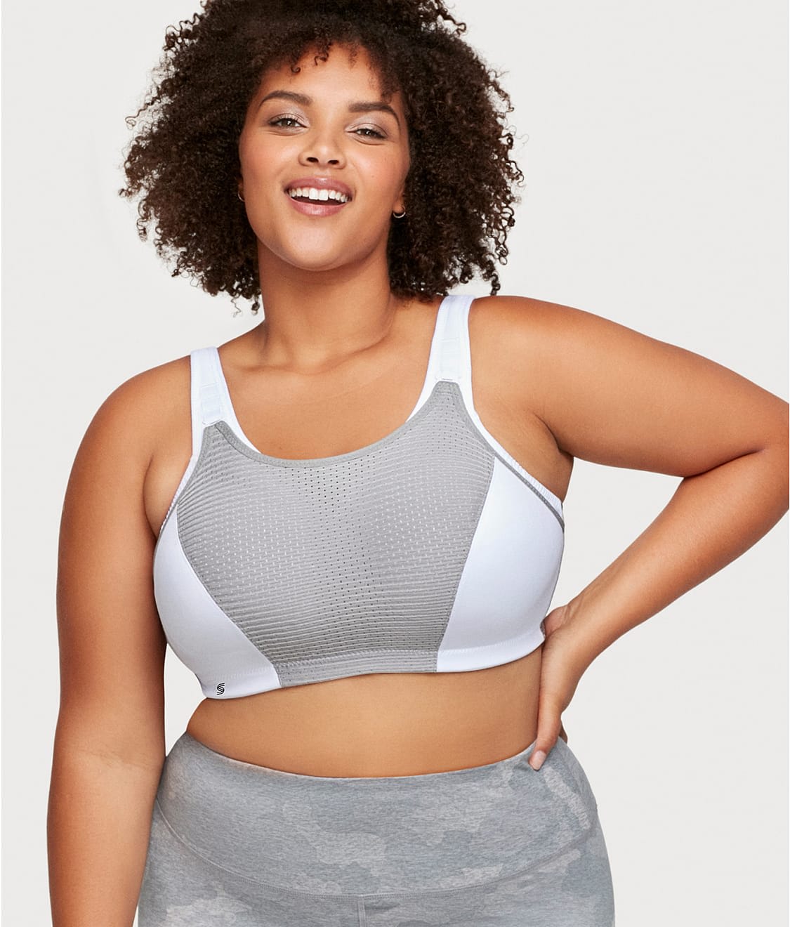Women's High Impact Wireless Sports Bra - Plus Size Cotton Blend, Seamless, Comfort Crop Top For Everyday