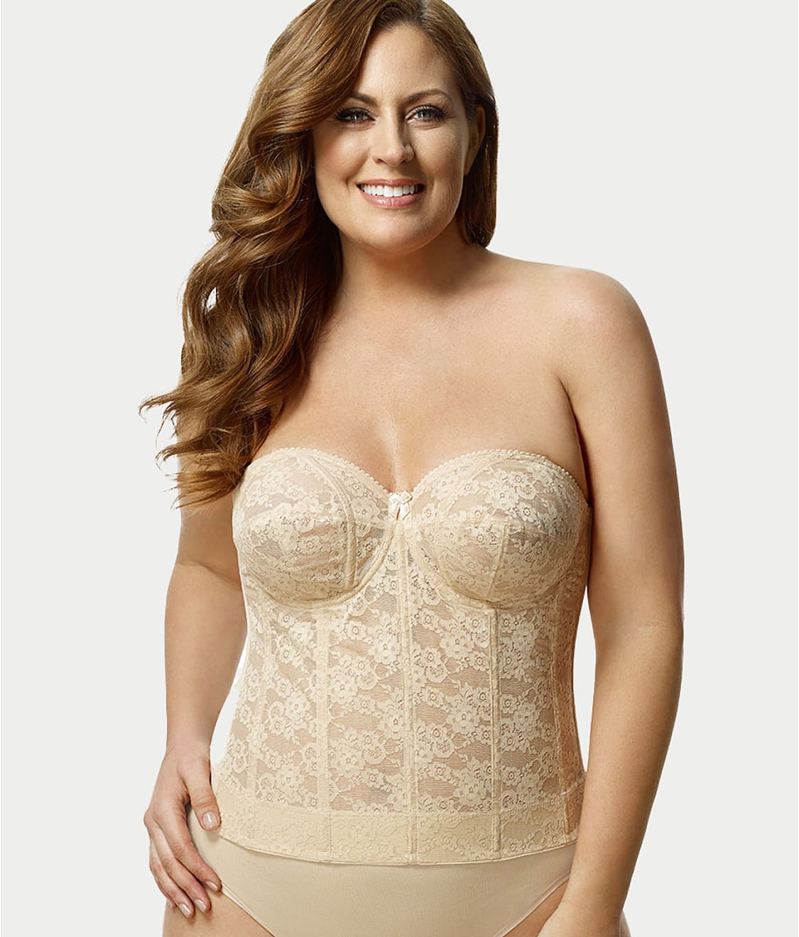 Lace Strapless Longline Bra — Bare Necessities