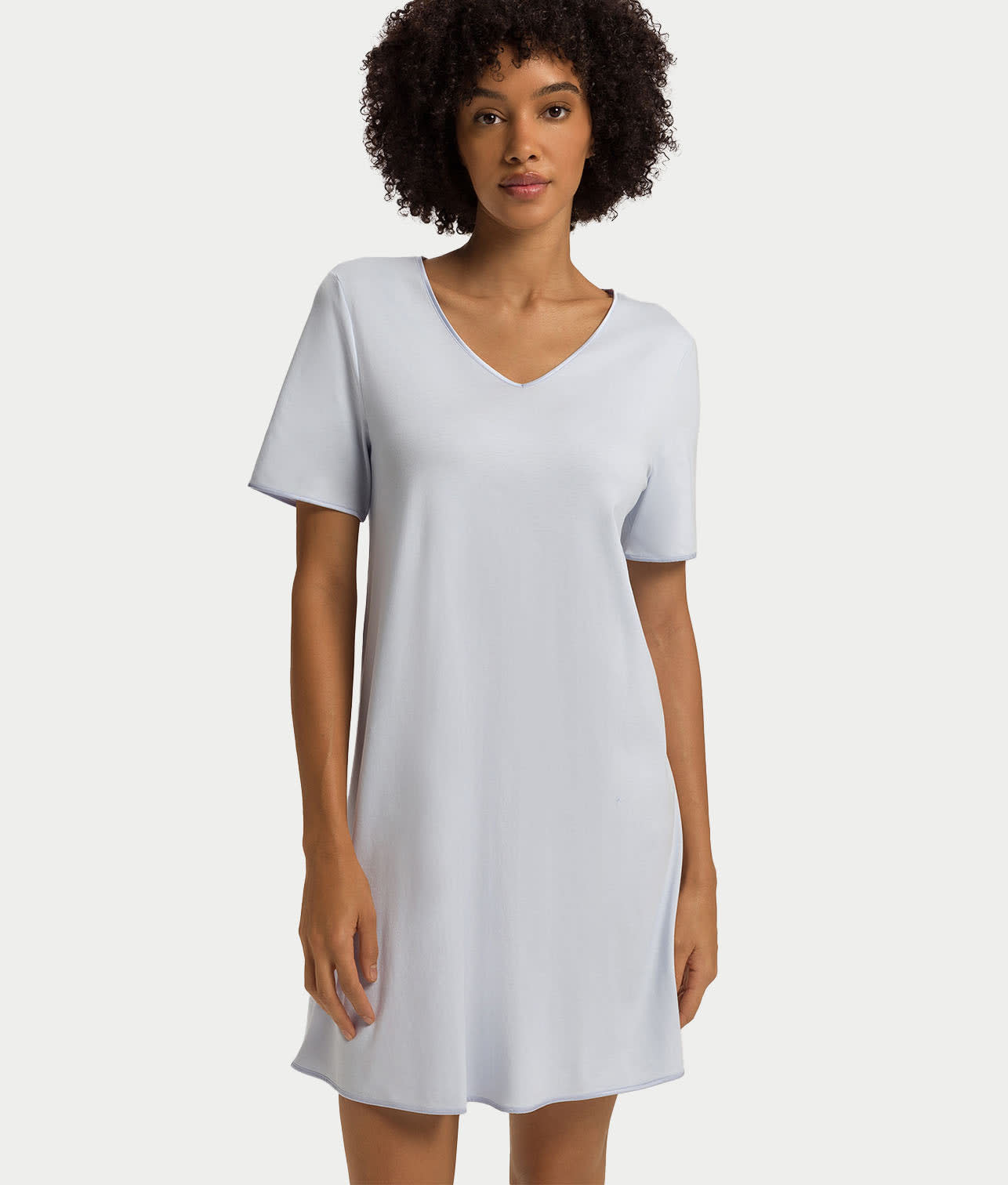 Cotton Silk V-Neck Cotton Nightgown — Bare Necessities