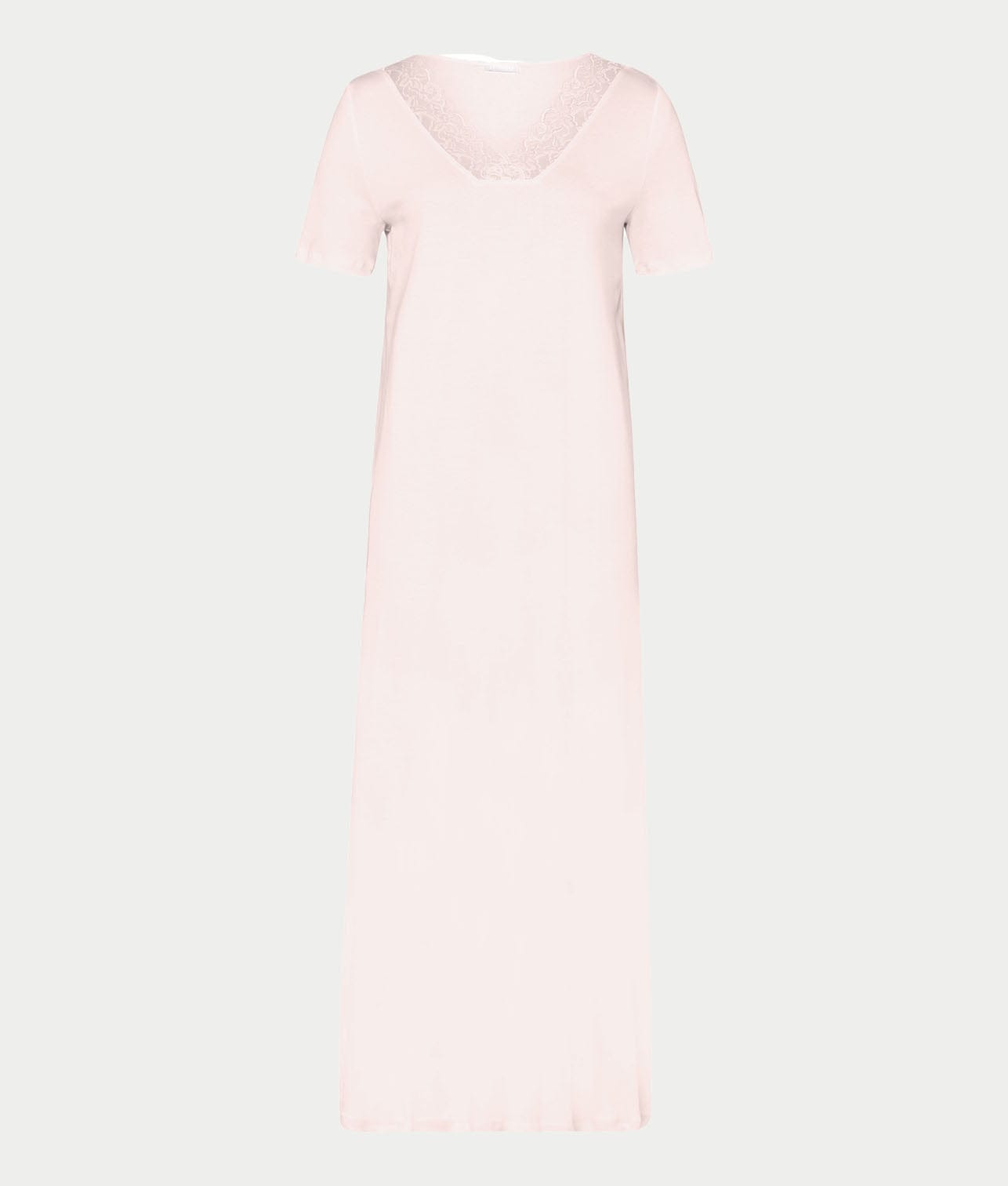 Hanro Women's Luana Long Sleeve Nightgown - Super Soft Cotton Lounge Gown