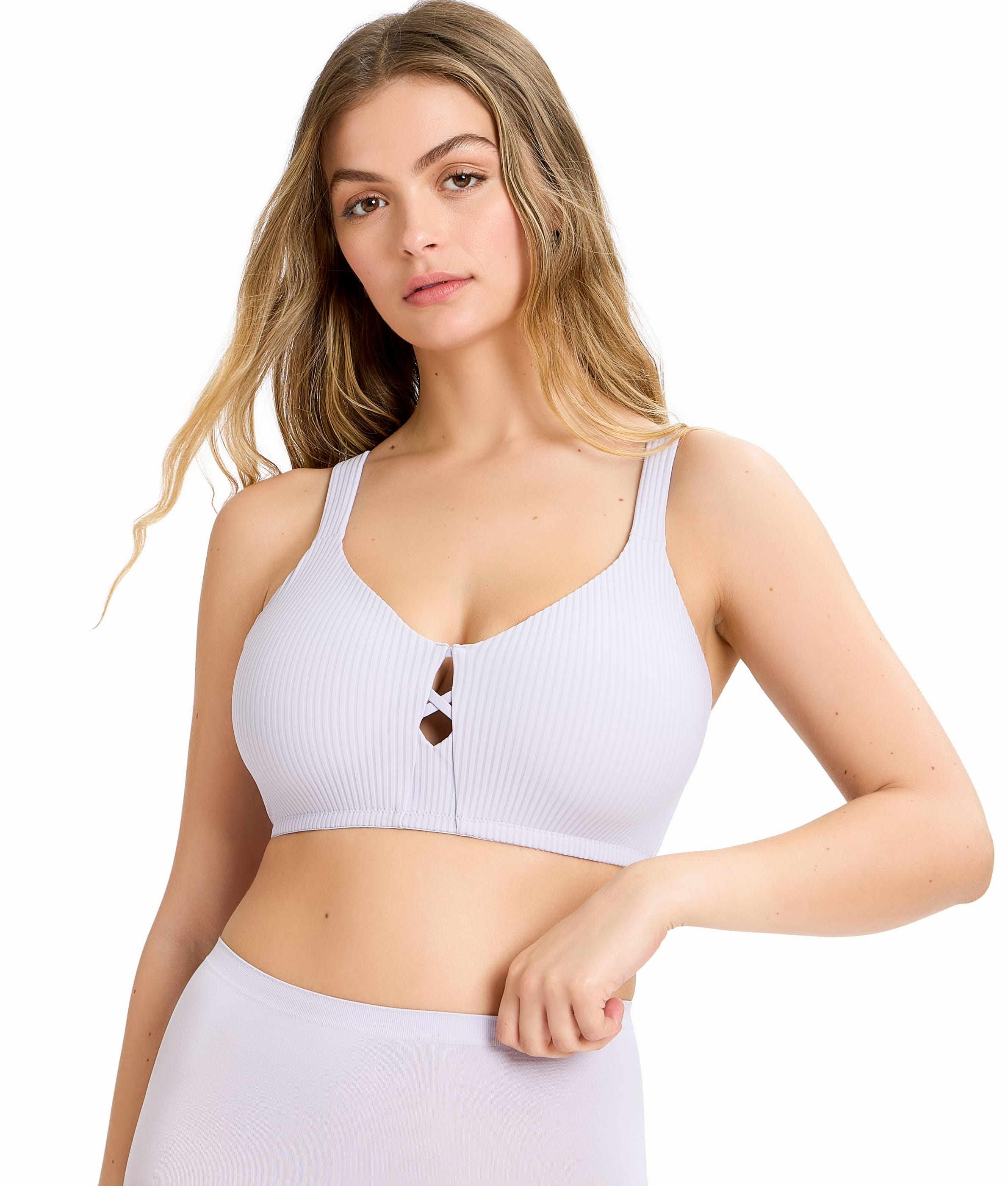 The Absolute Wire-Free Minimizer in Thistle Stripe — Bare Necessities The Absolute Wire-Free Minimizer in Thistle Stripe — Bare Necessities