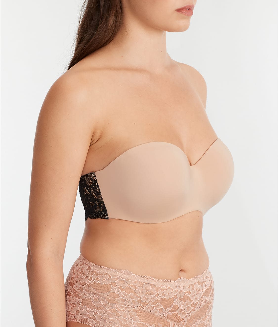 Lightly Lined Strapless Multiway Bra Camio Mio in Black Lightly Lined Strapless Multiway Bra Camio Mio in Black