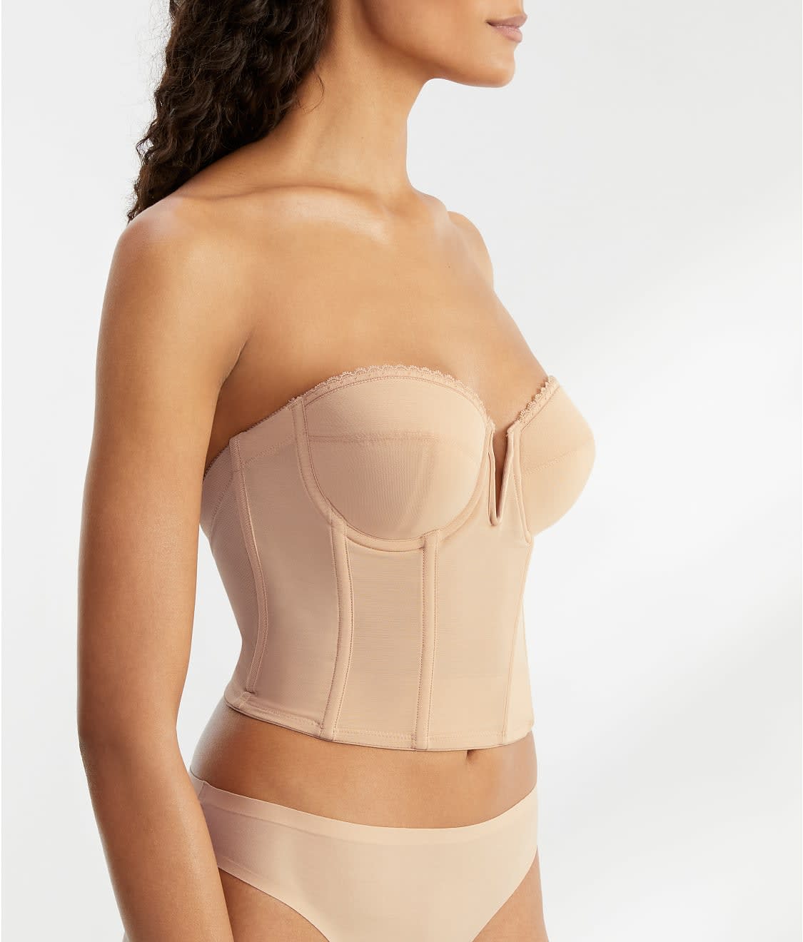 Valerie V-Wire Strapless Bustier in Mocha size 40 Bare Necessities Valerie V-Wire Strapless Bustier in Mocha size 40 Bare Necessities