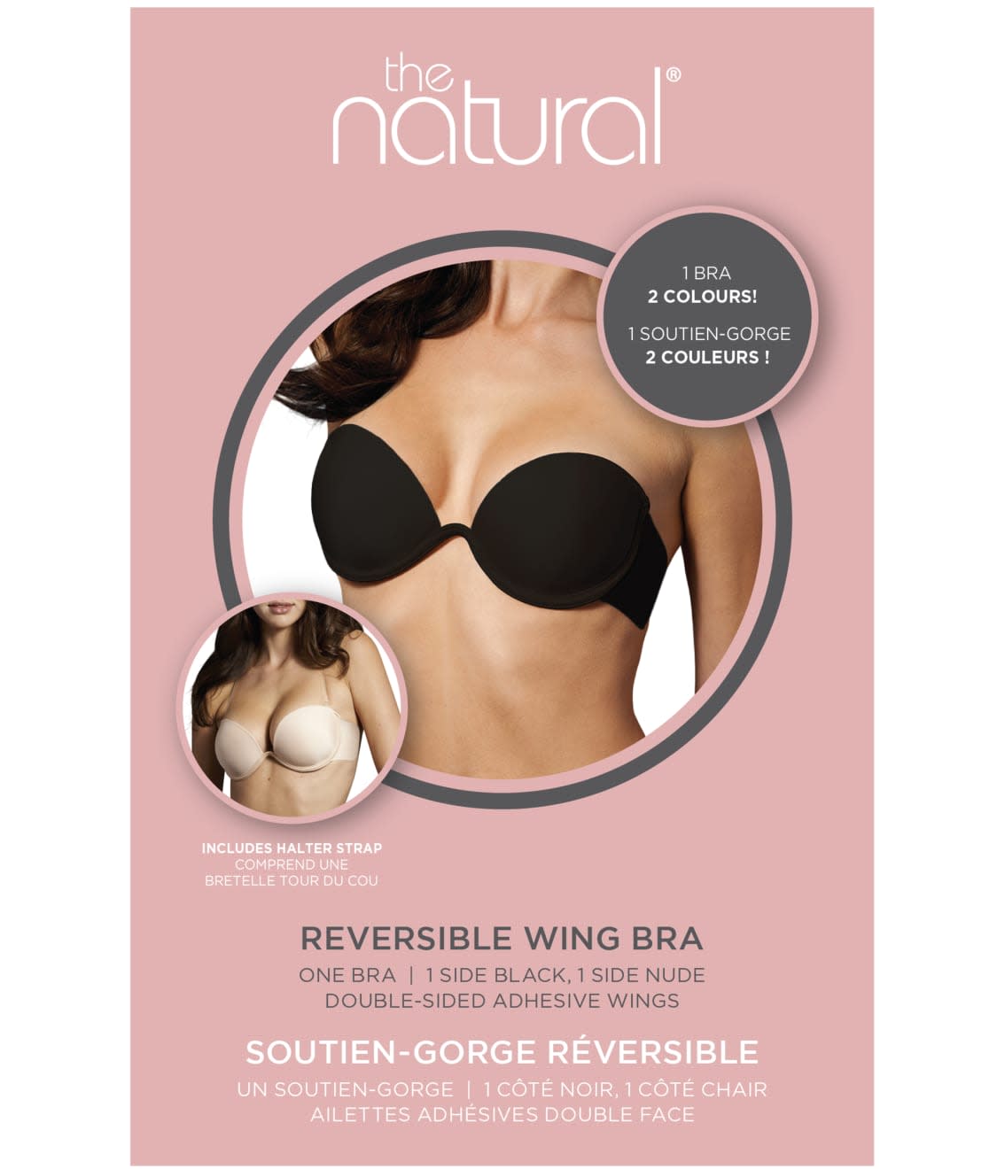 The Natural Nude/Black Reversible Underwire Wing Bra, US 5 The Natural Nude/Black Reversible Underwire Wing Bra, US 5
