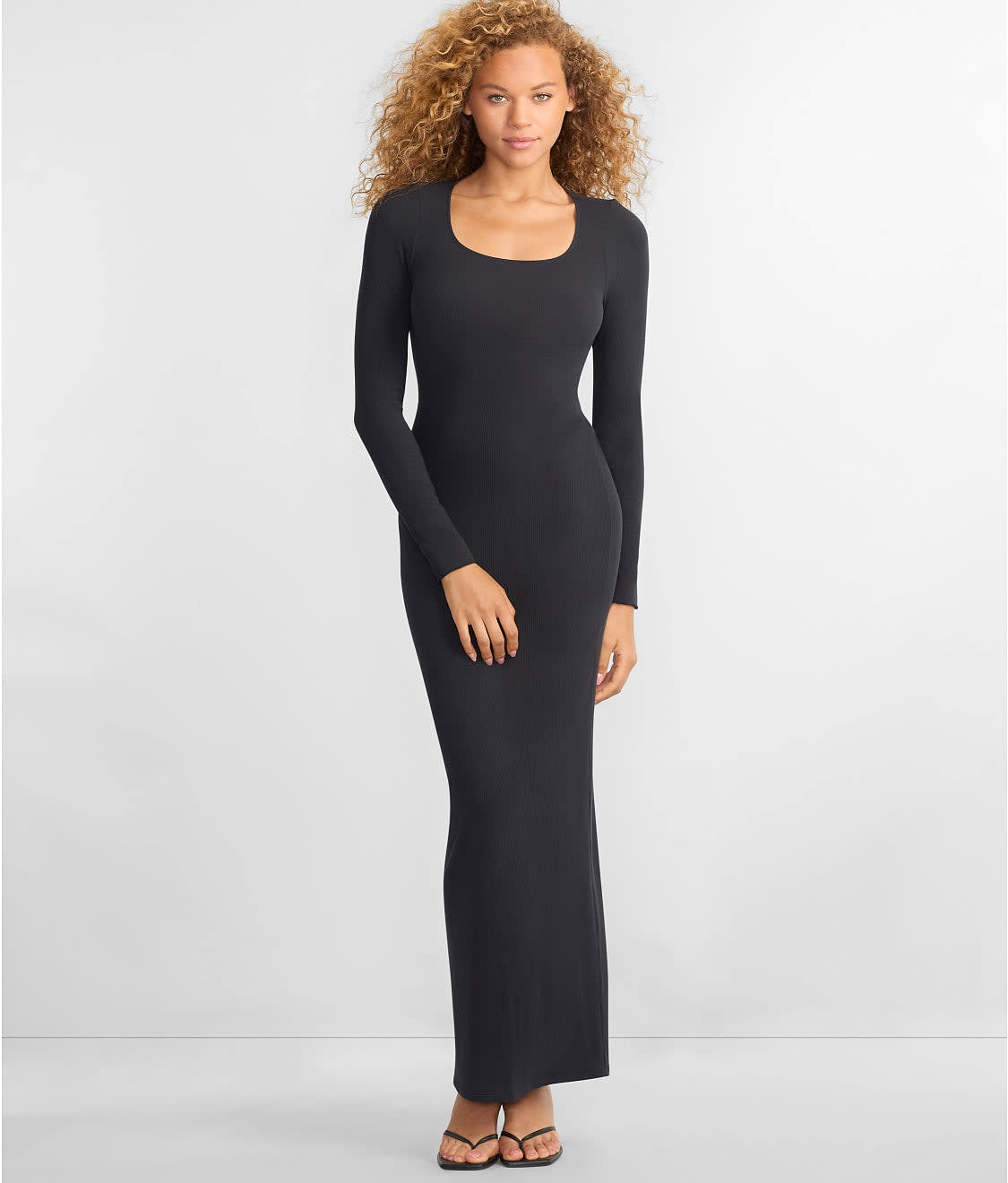 Ribbed Knit Tie-Back Lounge Dress Padma X Bare Necessities Ribbed Knit Tie-Back Lounge Dress Padma X Bare Necessities