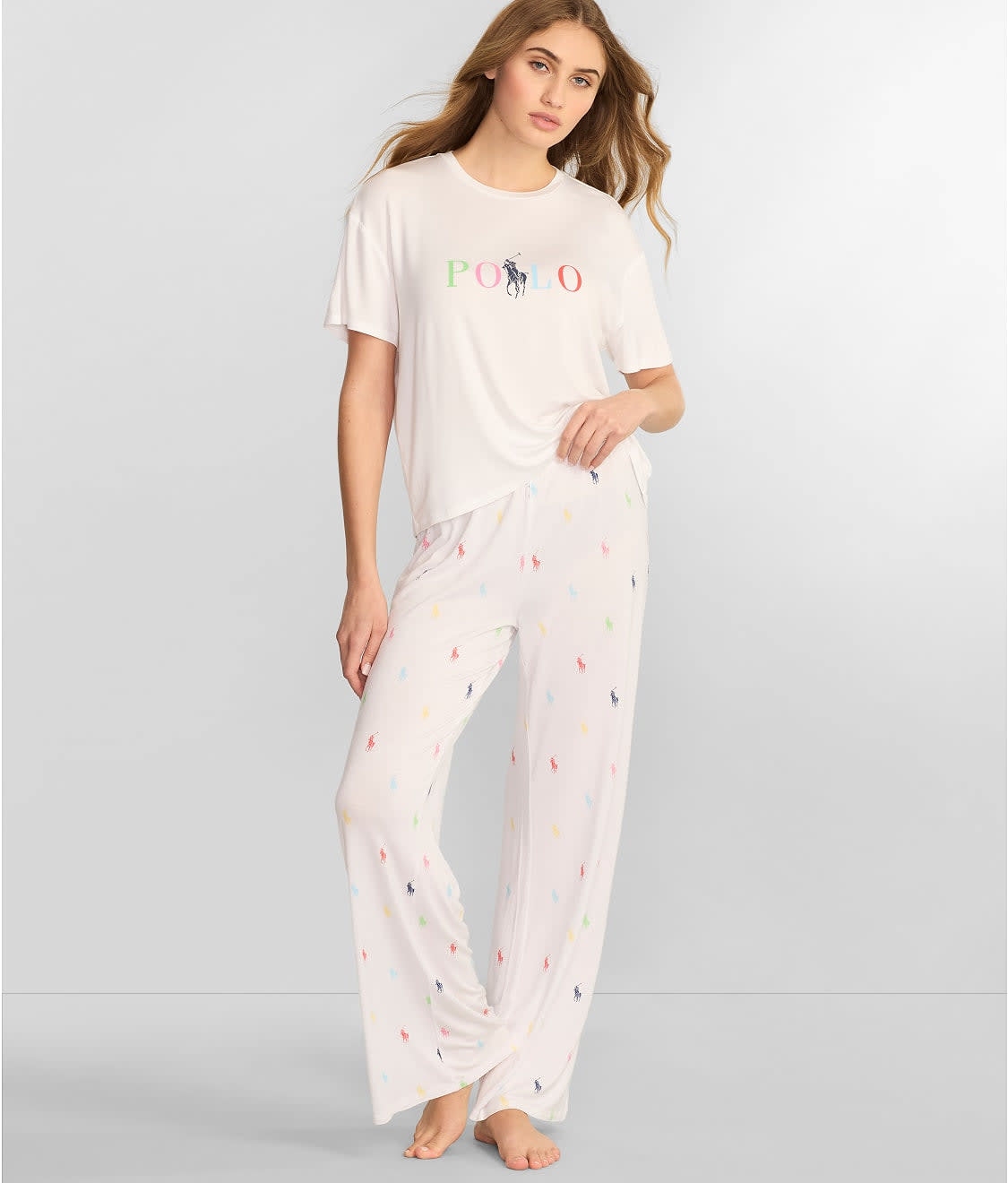 Luxury Pajamas Ralph Lauren Loungewear Womens Wide Leg Knit Pajama