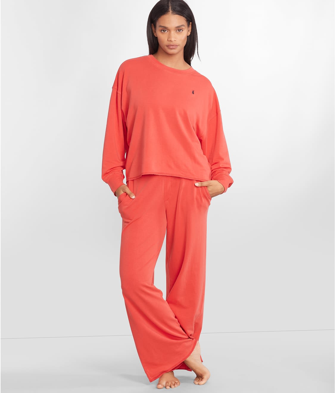Polo Club Terry Wide Leg Pants Set — Bare Necessities