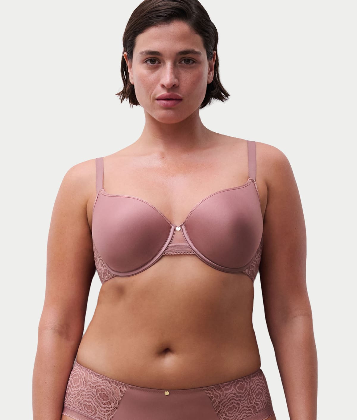 C Jolie Custom Coverage T-Shirt Bra  Chantelle in Ultra Nude