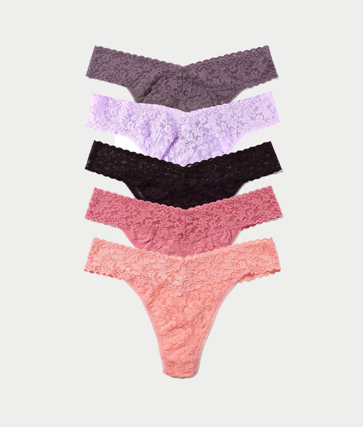 Signature Lace Original Rise Thong Fashion 3-Pack — Bare Necessities