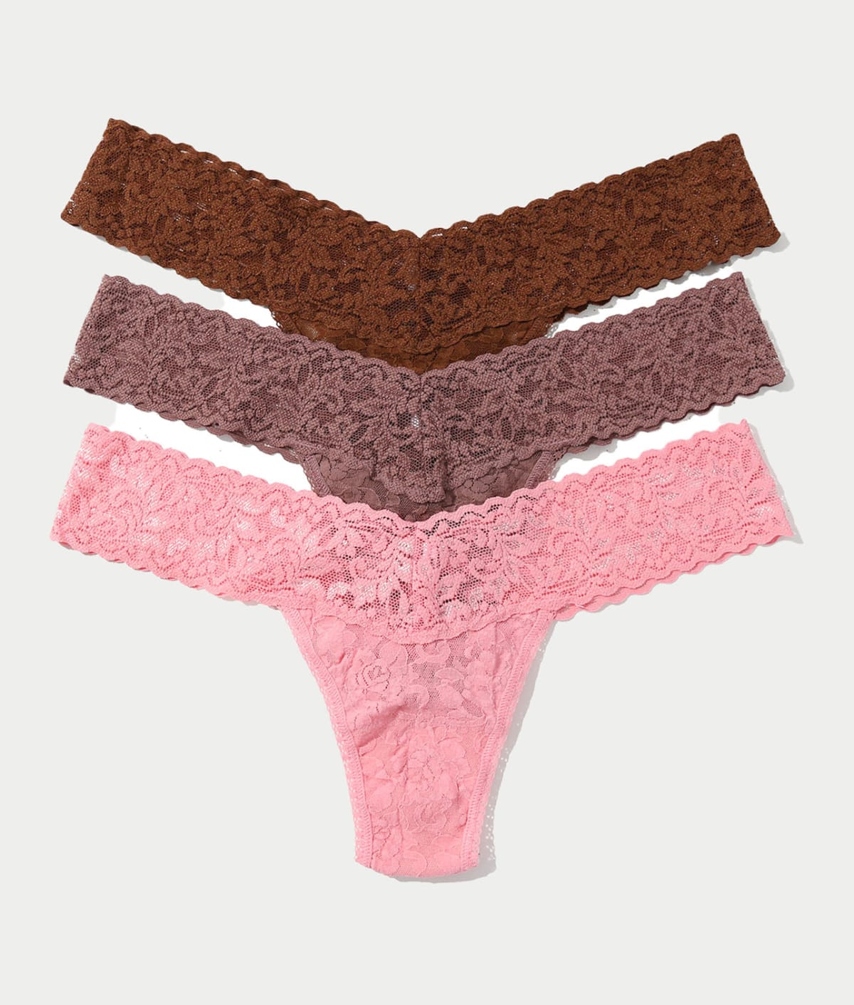 Signature Lace Low Rise Thong Fashion 5-Pack — Bare Necessities