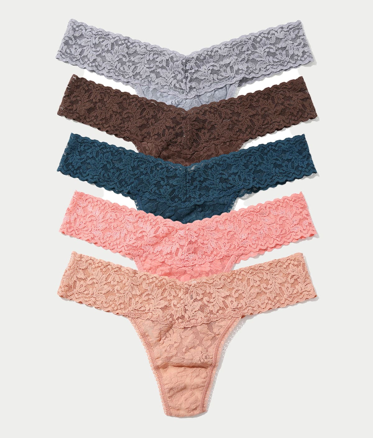 Signature Lace Low Rise Thong Fashion 3-Pack — Bare Necessities