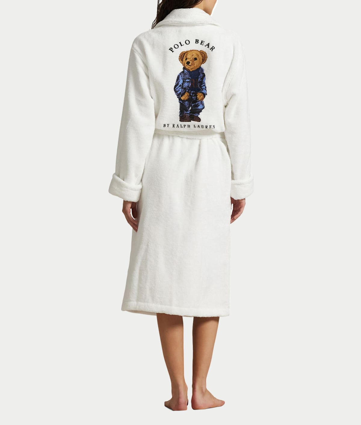 Cotton Woven Shawl Short Robe – Polo Ralph Lauren in Bear Red
