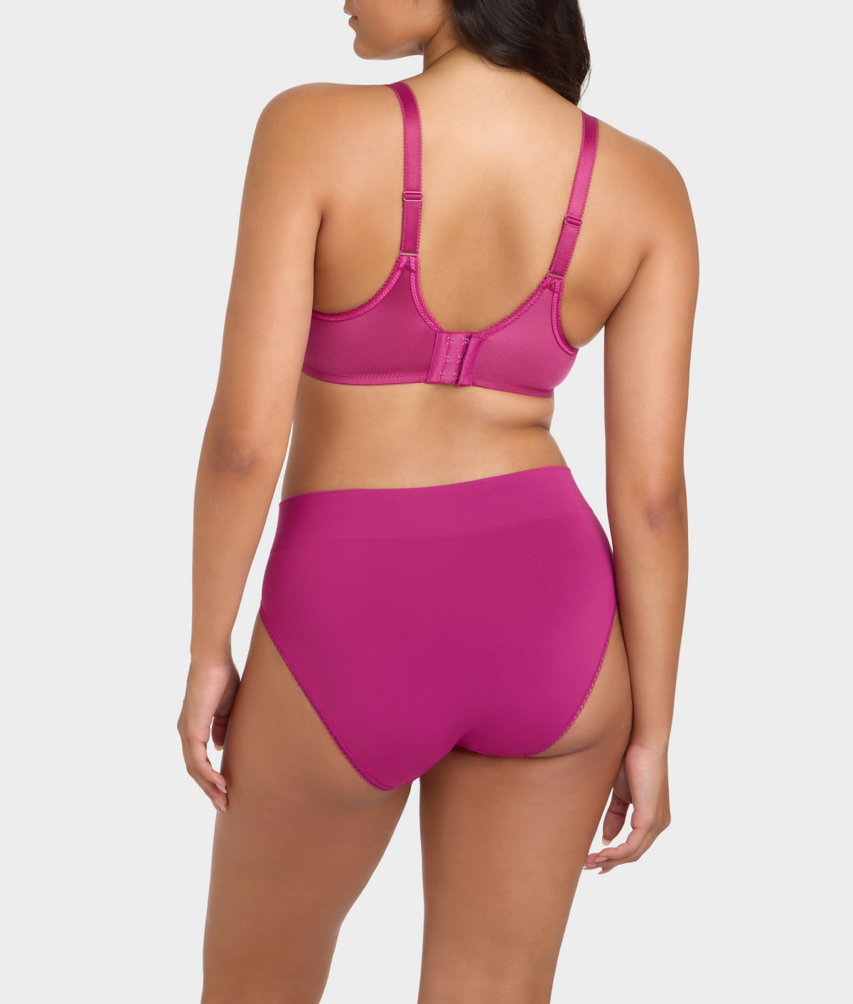 Feeling Flexible Hi-Cut Brief in Berry Fizz size M — Bare Necessities