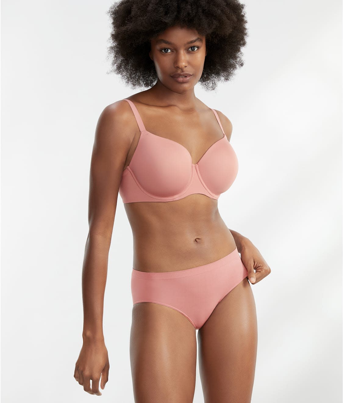 Easy Everyday Seamless Hipster in Ash Rose