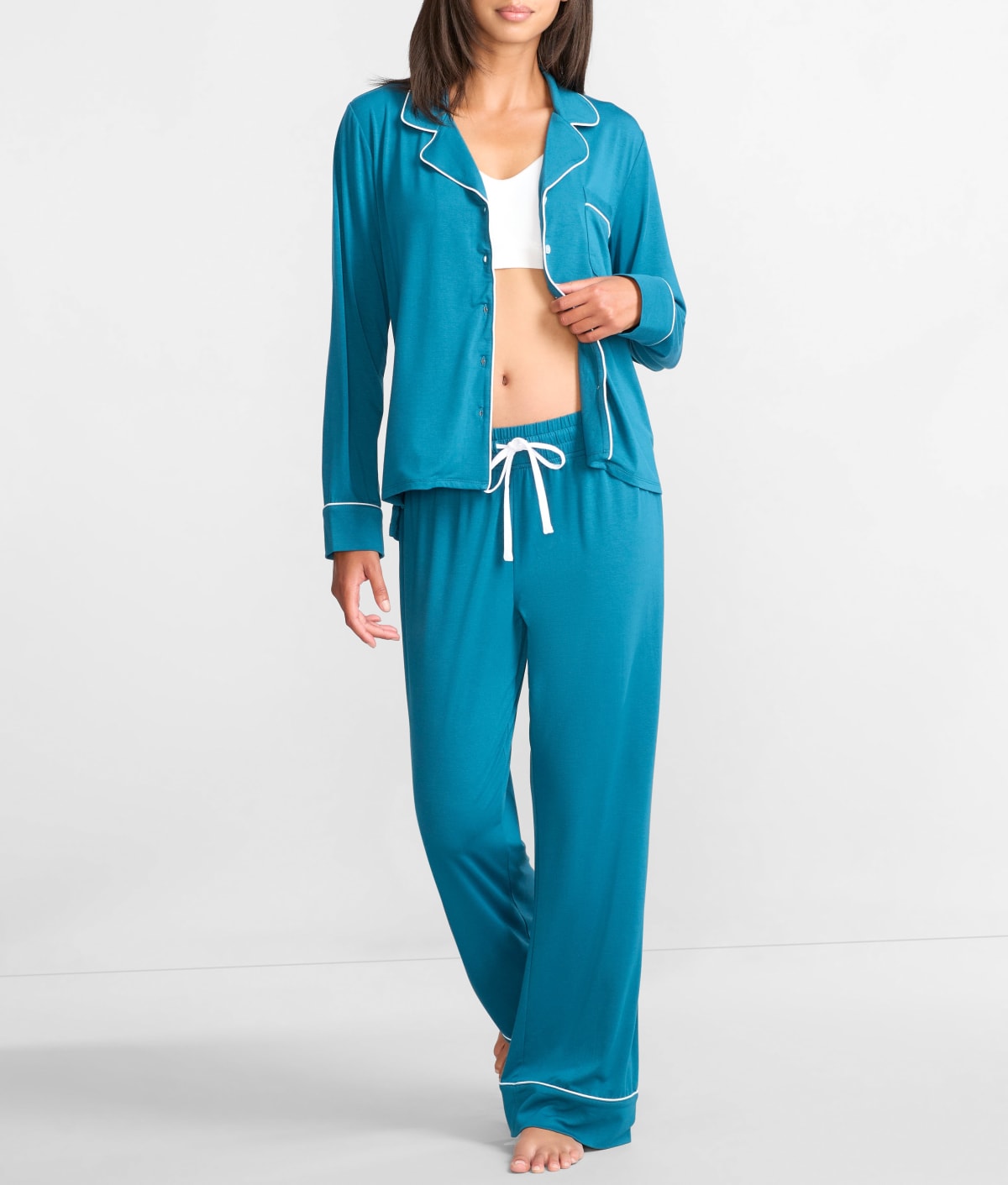 The Cooling Piped Pajama Set