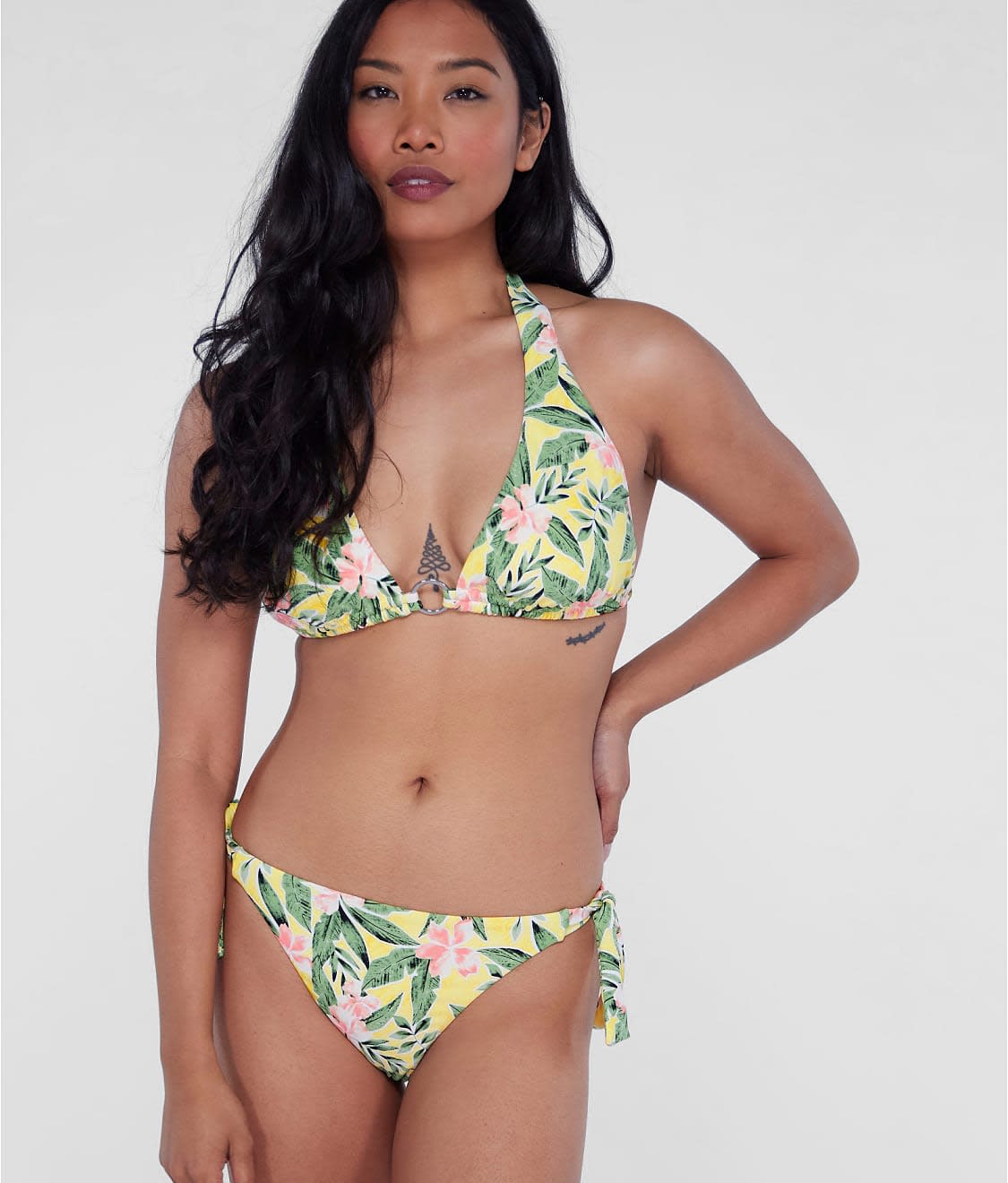 Tankini Badmode voor dames, buikweg, badmode, push-up, buikweg, tankini, bovenstuk, bloemenpatroon, gevoerd, met zwemshorts, tweedelig zwempak, strandmode, badpak voor dames, grote maten, I - wit, 4XL