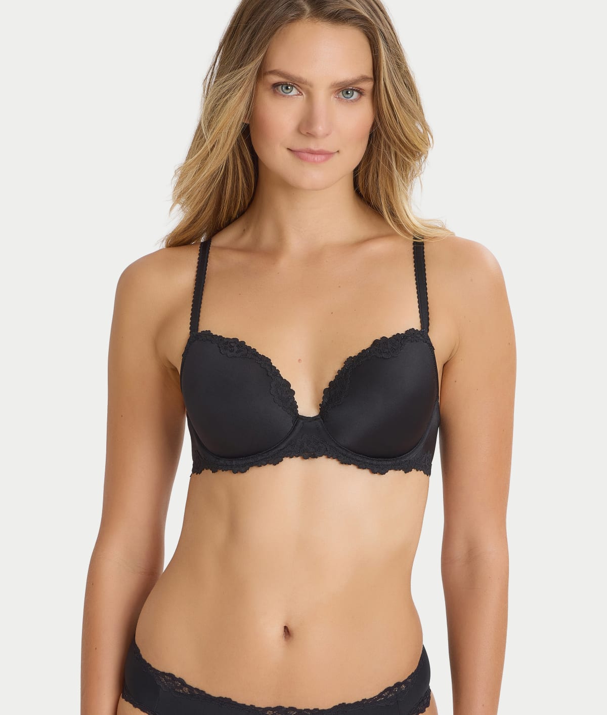 B.tempt'd By Wacoal Future Foundation Lace T-Shirt Bra – Underwire, Soft Foam Cups, Full Coverage, Adjustable Straps