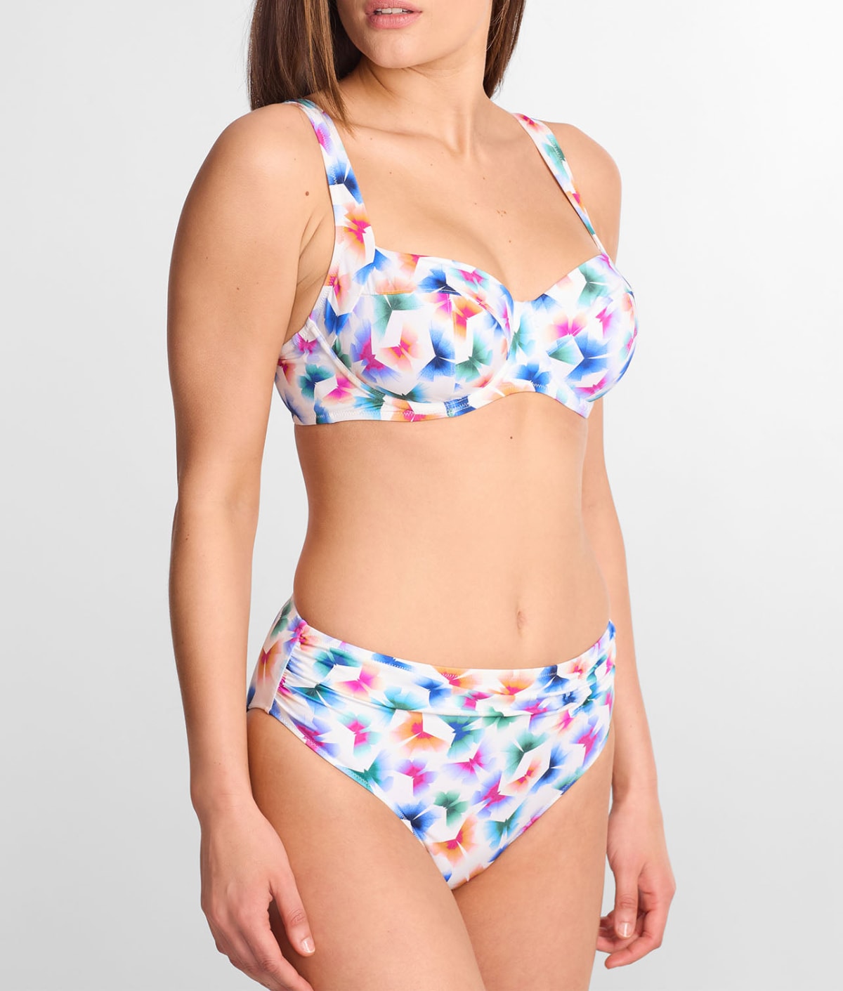 BIKINI BALCONCINO CON FERRETTO DAINETTO PATCHWORK Taglia L Colore Viola - Foto 9