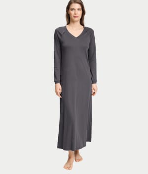 Pure Essence V-Neck Cotton Nightdress: undefined