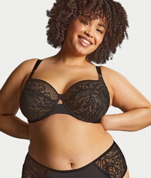 Sophia Full Coverage Stretch Lace Bra: undefined