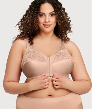 MagicLift Front-Close Wire-Free Support Bra: undefined