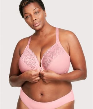 WonderWire Front-Close T-Back Bra: undefined