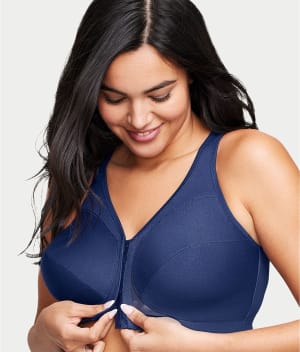 MagicLift Front-Close Posture Back Wire-Free Bra: undefined