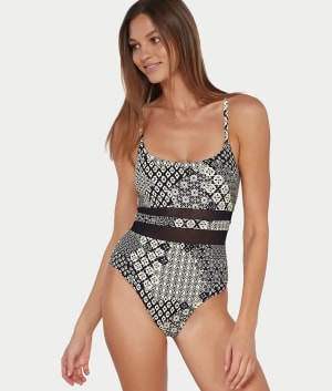 Printed Alexa One-Piece: undefined