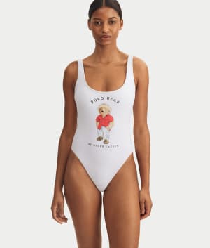 Heritage Polo Bear Terry Scoop One-Piece: undefined