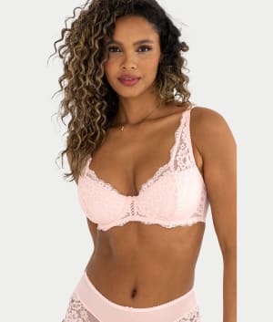 Fleur Lightly Padded High Apex Bra: undefined