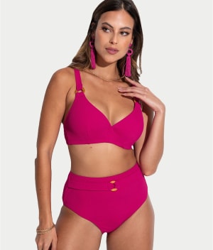 Cali High-Waist Control Bikini Bottom: undefined