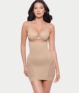 Sexy Sheer Extra Firm Control Sheer Slip Shaper: undefined