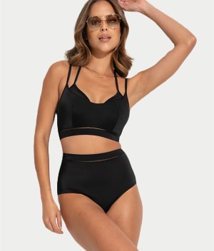 Sydney Double Strap Underwire Cami Bikini Top: undefined