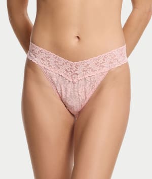 Signature Lace Original Rise Thong: undefined