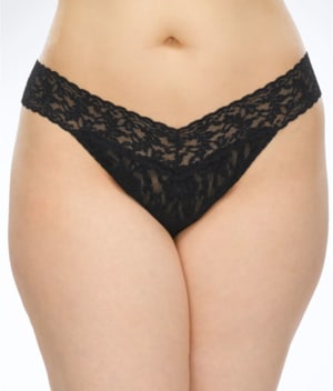 Plus Size Signature Lace Original Rise Thong: undefined