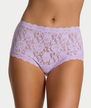 Signature Lace High-Waist Boyshort: undefined