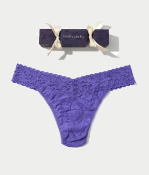 Holiday Cracker Signature Lace Original Rise Thong: undefined