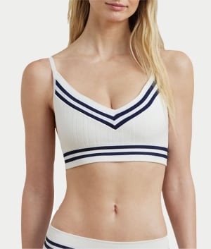 Cricket Cable Texture Wire-Free Bra: undefined