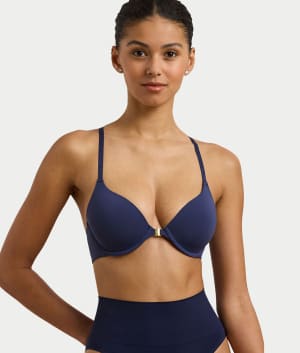 Luxe Smoothing Front-Close T-Shirt Bra: undefined