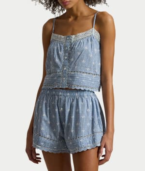 Vintage Floral Stripe
