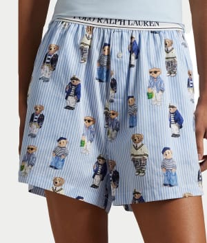 Heritage Polo Bear Woven Boxer: undefined