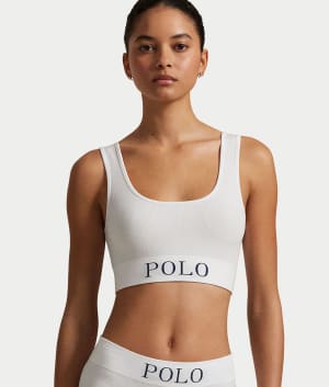 Ribbed Seamless Scoop Cropped Tank: undefined