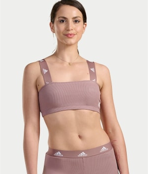 Active Flex Ribbed Bralette: undefined