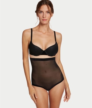 Tulle Control High-Waist Brief: undefined