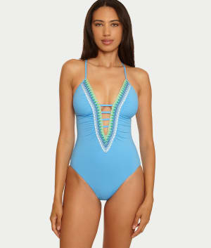 Fiesta Plunge One-Piece: undefined