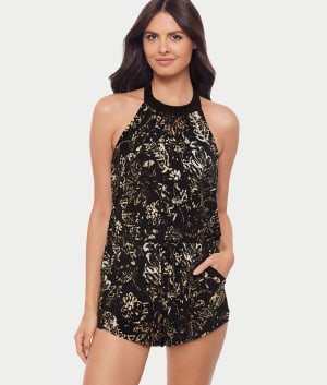 Balinese Piper Underwire Romper One-Piece: undefined